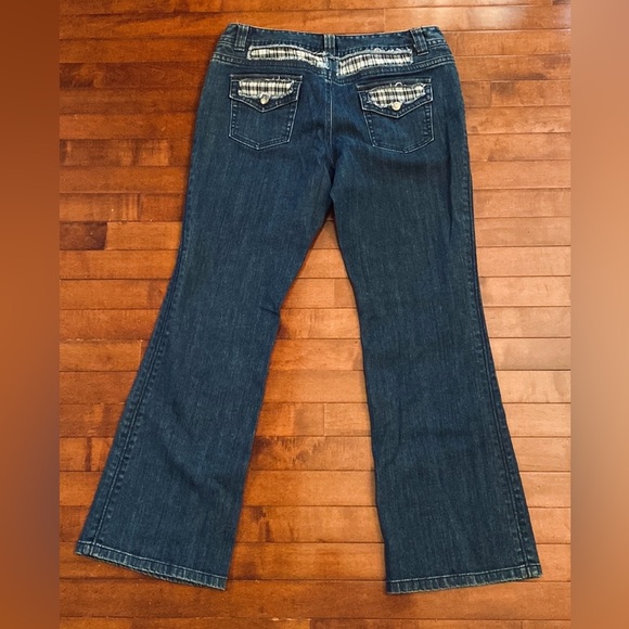 INC International Concepts Regular Fit Boot Leg Denim Dark Wash Jeans Size 14 - Picture 6 of 11